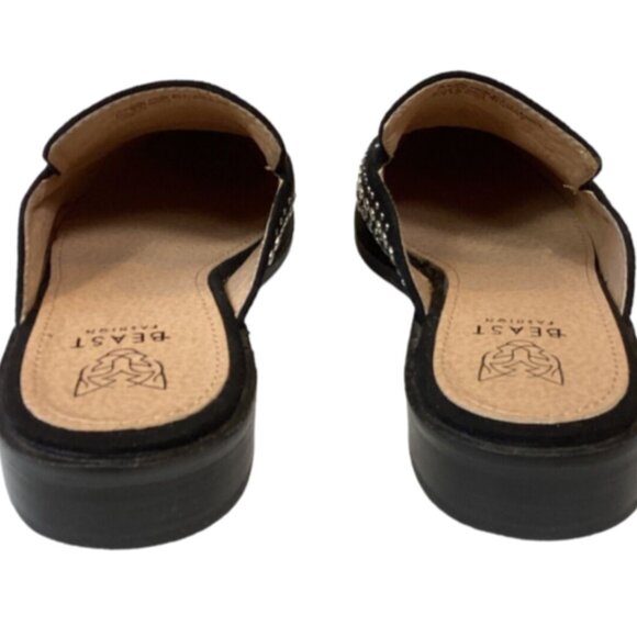 Beast Fashion Rhinestone Studded Mules Slip On Sz 6.5 #294D - Picture 8 of 11